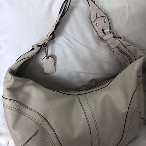 Light Tan Coach Leather Hobo